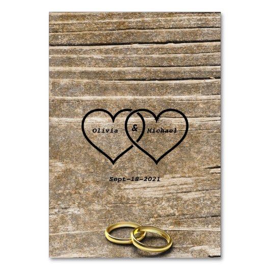 Pergament Tischnummer (Rückseite)