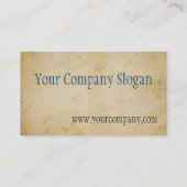 Pergament Visitenkarte (Rückseite)