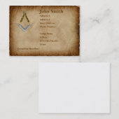 Pergament-Visitenkarte Visitenkarte (Vorne/Hinten)