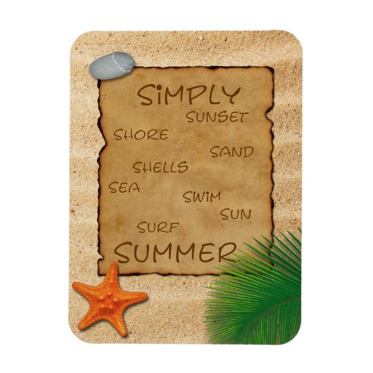 Pergament zum Hintergrund von Sand - Flexible Magn Magnet (Vertikal)