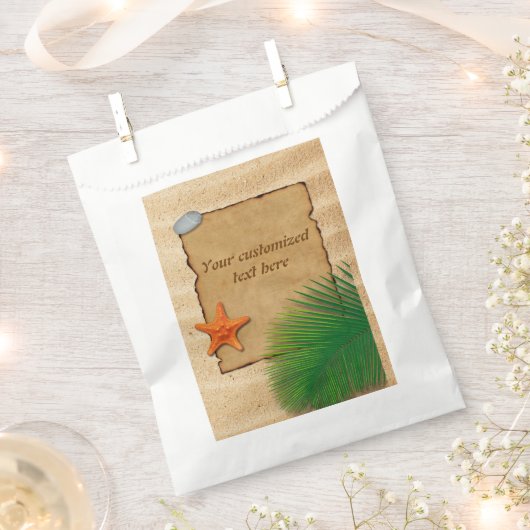 Pergament zum Sand-Hintergrund - Gefälligkeitstasc Geschenktütchen (Ausgeschnitten)