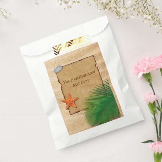 Pergament zum Sand-Hintergrund - Gefälligkeitstasc Geschenktütchen (Versiegelt)