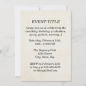 Pergamentpapier des Hintergrund-| Einladung (Vorderseite)