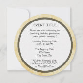 Pergamentpapier des Hintergrund-| Einladung (Vorderseite)