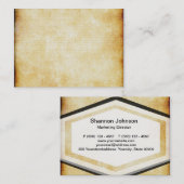 Pergamentpapier des Hintergrund-| Visitenkarte (Vorne/Hinten)