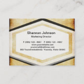 Pergamentpapier des Hintergrund-| Visitenkarte (Rückseite)