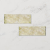 Pergamentpapier gealtert mini visitenkarte (Vorne/Hinten)