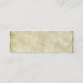 Pergamentpapier gealtert mini visitenkarte (Rückseite)