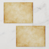Pergamentpapier-Hintergrund-Gewohnheit Visitenkarte (Vorne/Hinten)