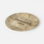 Pergamentpapier-Papierteller Pappteller (Schrägansicht)
