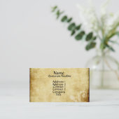 Pergamentpapier-Visitenkarte Visitenkarte (Stehend Vorderseite)