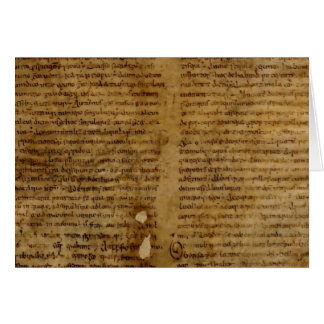 Pergamenttext mit antikem Schreiben, altes Papier