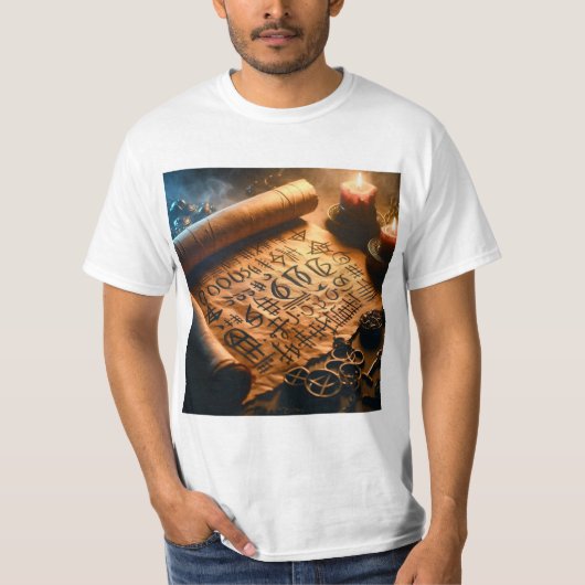 Pergamino Místico para Invocar al Diablo T-Shirt (Vorderseite)