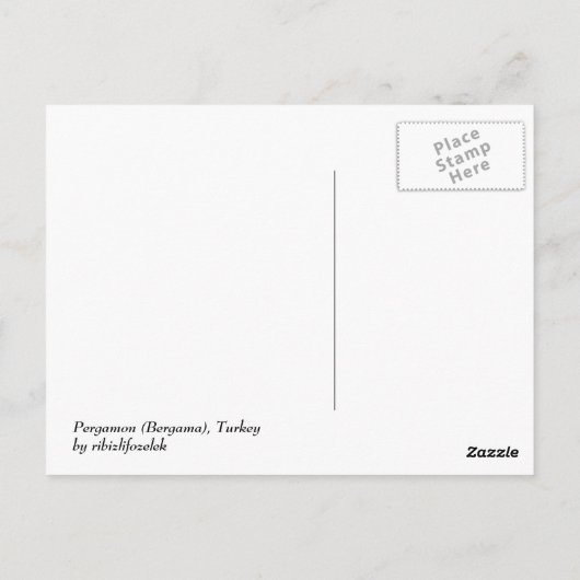 Pergamon Postkarte (Rückseite)