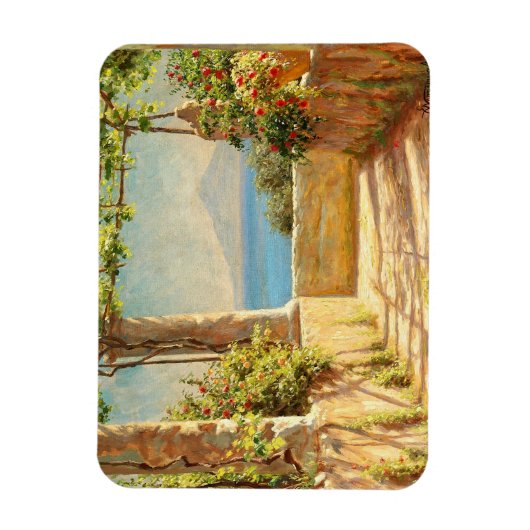 Pergola auf Capri, Emil Wennerwald Magnet (Vertikal)