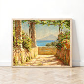 Pergola auf Capri, Emil Wennerwald Poster