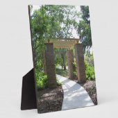 Pergola auf einem Weg Fotoplatte (Seite)