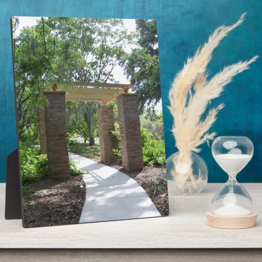 Pergola auf einem Weg Fotoplatte (Seite)