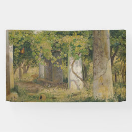 Pergola mit Weintrauben (Weinlandschaft) Banner