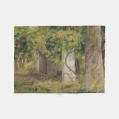 Pergola mit Weintrauben (Weinlandschaft) Fleecedecke (Vorderseite (Horizontal))