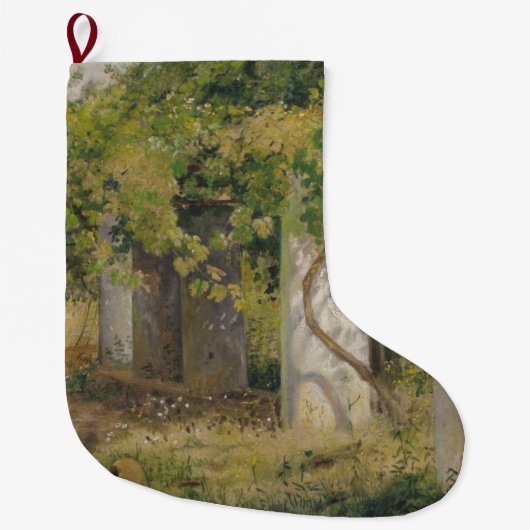 Pergola mit Weintrauben (Weinlandschaft) Großer Weihnachtsstrumpf (Vorderseite)