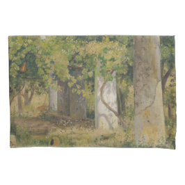 Pergola mit Weintrauben (Weinlandschaft) Kissenbezug