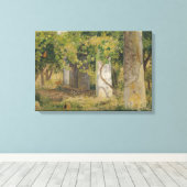 Pergola mit Weintrauben (Weinlandschaft) Leinwanddruck (Insitu (Holzboden))