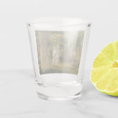 Pergola mit Weintrauben (Weinlandschaft) Schnapsglas (Rückseite)