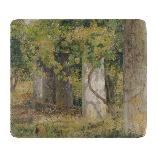 Pergola mit Weintrauben (Weinlandschaft) Schneidebrett (Vorderseite)