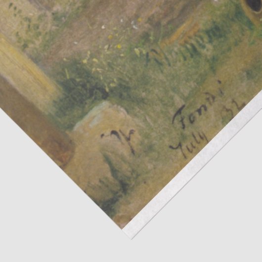 Pergola mit Weintrauben (Weinlandschaft) Seidenpapier (Ausschnitt)