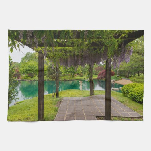 Pergola of Wisteria Handtuch (Horizontal)