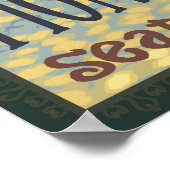 Pergola - Pioneer Square Seattle, WA Travel Poster (Ecke)