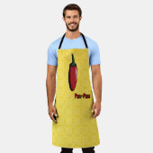 Peri-Peri-Chili-Pepper-All-Over-Print-Schürze Schürze (Getragen)