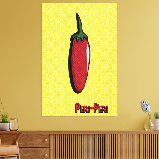 Peri-Peri Chili Pepper Leinwand Art (Insitu (Wohnzimmer))