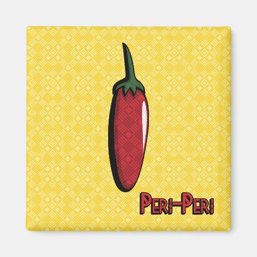 Peri-Peri-Chili Pepper Magnet (Vorne)