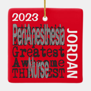 PeriAnesthesia Nurse Extraordinaire CUSTOM Keramikornament