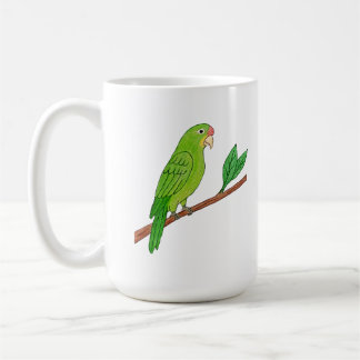 Perico verde del trópico kaffeetasse