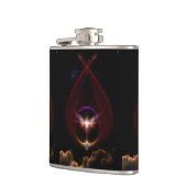 Peridin Fraktal Art Stainless Steel Flask Flachmann (Links)