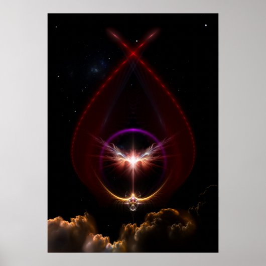 Peridin Fraktal Art Wall Poster (Vorne)