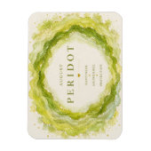 Peridot August-Geburtsstein Flexi-Magnet Magnet (Vertikal)