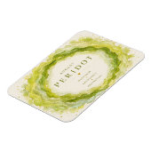 Peridot August-Geburtsstein Flexi-Magnet Magnet (Linke Seite)