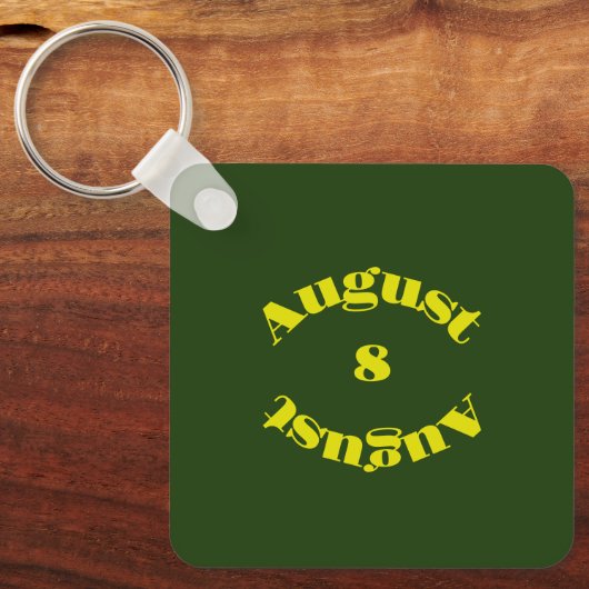 Peridot Birthstone - August Schlüsselanhänger (Vorderseite)