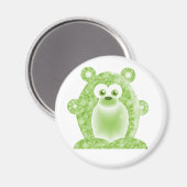Peridot Birthstone Bär Magnet (Vorderseite/Rückseite)