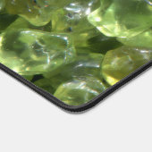 Peridot Birthstone Monogram Personalized Name Schreibtischunterlage (Ecke)