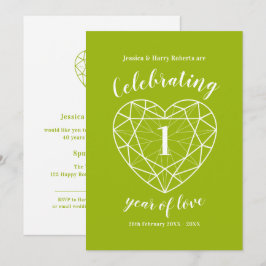 Peridot feiert 1 Jahr Liebe Party lädt ein Einladung