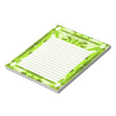 Peridot Gemstone Lined Personalisiert Notizblock (Rotiert)