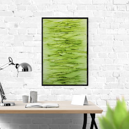 Peridot Green Abstrakt Poster