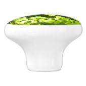 Peridot Green Gem Muster Keramikknauf (Seitenansicht)