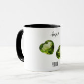 Peridot Green Heart Coffee Tasse August Gemstone (Vorderseite Links)