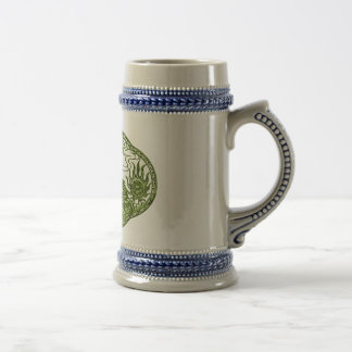 Peridot-grüner Drache-Medaillon Bierglas
